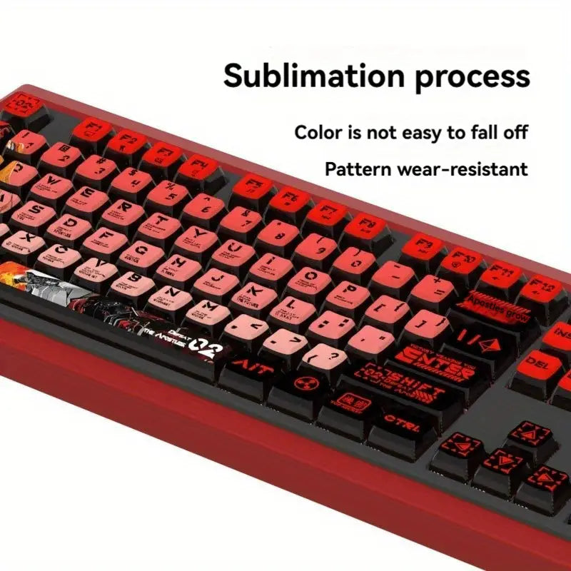 EVA Mingrixiang Transparent Pudding Keycaps - Durable PC Material, ASA Profile, Sublimation-Ready for Gaming Setup