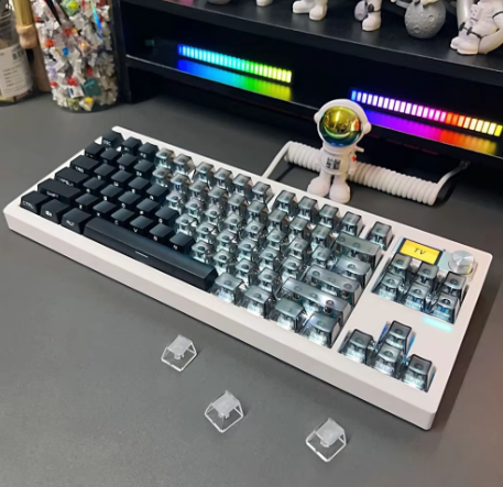 131 Keys Side-Word Transparency No-Word Keycaps OEM Height PBT Thermal Sublimation For 61 87 98 104 108 Mechanical Keyboard