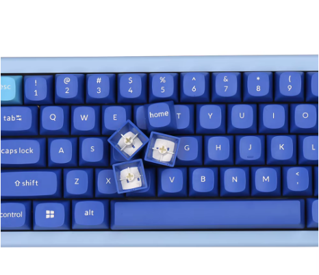 Keycaps Spherical Blue Key set PBT DoubleShot Key Caps Fit for Mechanical Keyboard 61 68 75 84 87 98 104 108 MX Switches