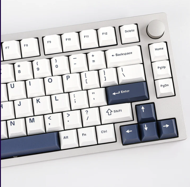 Epomaker P75 (WHITE/BLUE with Zebra switches)