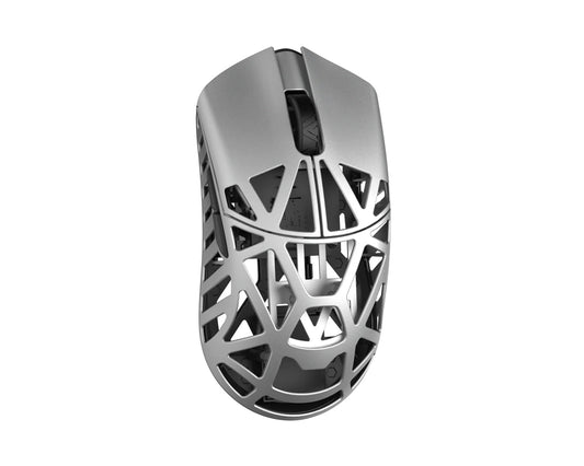 WLmouse beastX 8k Lightweight Magnesium Alloy Gaming Mouse Flower Beast Series Standard Version (SILVER)