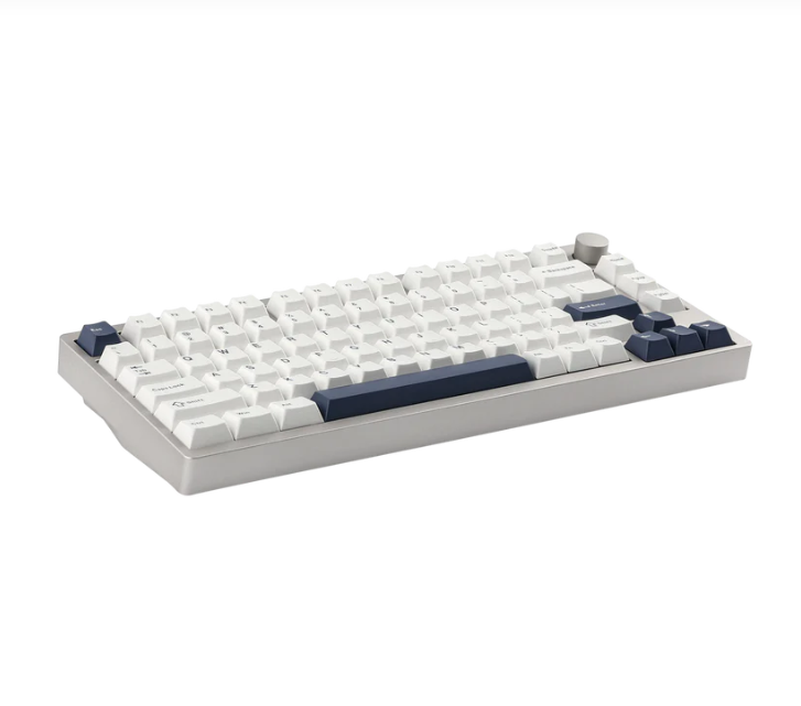 Epomaker P75 (WHITE/BLUE with Zebra switches)