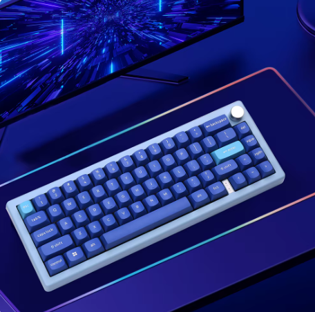 Keycaps Spherical Blue Key set PBT DoubleShot Key Caps Fit for Mechanical Keyboard 61 68 75 84 87 98 104 108 MX Switches