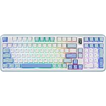 MechLands Vibe99 98% Gasket Mounted Hot Swappable Three-Mode Connectivity Mechanical keyboard (BLUE)