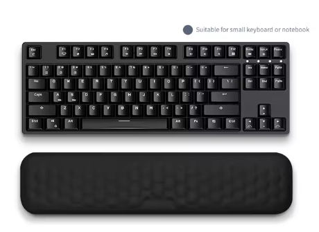 K&Ms Keyboard Wrist Pad with 3D Massage Texture Wrist Protection Mat for Office Laptop Gaming Keyboard Mouse Silicone Hand Rest