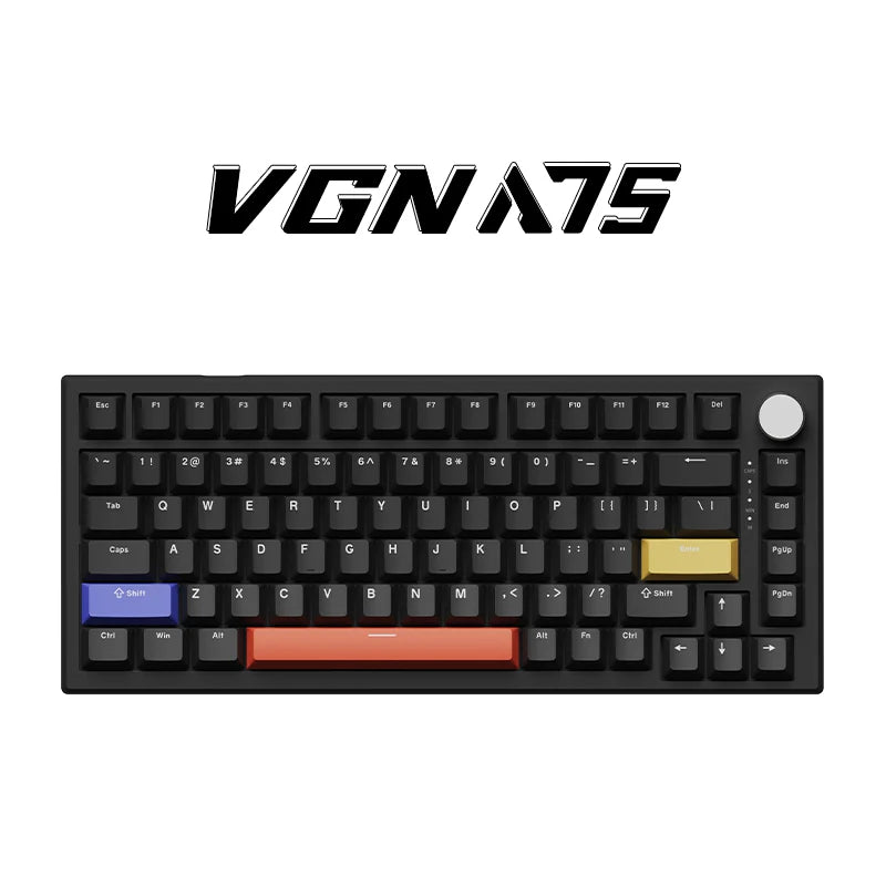 Vgn A75 Wired Magnetic Axis Keyboard E-Sports Keyboard Custom Rt Hot Swap Macro Side Printed Keyboard For Pc Gaming Keyboard