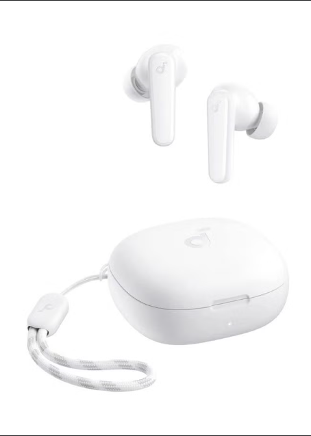 soundcore Anker P20i Bluetooth Earphones, 10mm Drivers with Big Bass True Wireless Earbuds, Bluetooth 5.3, 30H Playtime, IPX5, 2 Mics for AI Clear Calls, 22 Preset EQs, Customization via App (WHITE)