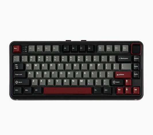 MechLands Vibe75 75% Gasket Mounted Hot Swappable Three-Mode Connectivity Mechanical keyboard (BLACK)