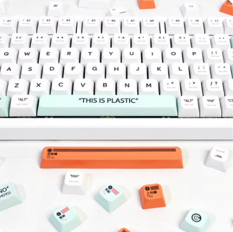 141 Keys XDA Profile Plastic Theme Keycaps PBT Dye Sublimation Key Caps Kit for GMK67 Gaming Mechanical Keyboard MX Switches