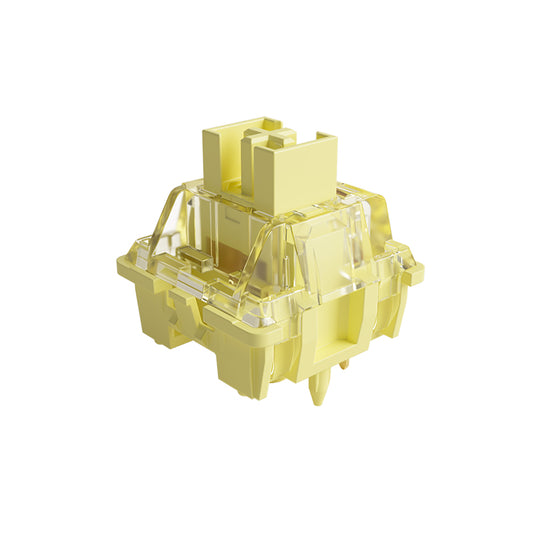 Akko V3 Pro Cream Yellow Switches 5 Pin 50gf Dustproof Stem Linear Switch Compatible with MX Mechanical Keyboard (45 pcs)