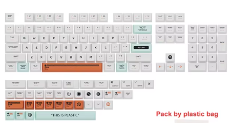 141 Keys XDA Profile Plastic Theme Keycaps PBT Dye Sublimation Key Caps Kit for GMK67 Gaming Mechanical Keyboard MX Switches