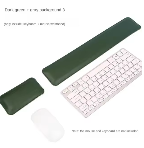 K&Ms Dual Side Leather Keyboard Wrist Rest Pad Ergonomics Wrist Rest Pad Memory Durable Comfortable For Office Gaming