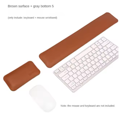 K&Ms Dual Side Leather Keyboard Wrist Rest Pad Ergonomics Wrist Rest Pad Memory Durable Comfortable For Office Gaming