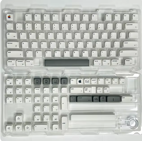 127 Keys XDA PBT Keycaps English Korean For Apple MAC Cherry MX Keycap For Custom Mechanical Keyboard (KOREAN VERSION)