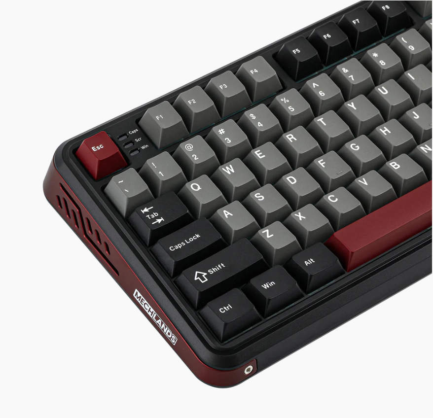 MechLands Vibe75 75% Gasket Mounted Hot Swappable Three-Mode Connectivity Mechanical keyboard (BLACK)