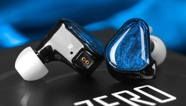 TRUTHEAR x Crinacle ZERO BLUE (No Mic) Earphone Dual Dynamic Drivers IEMs with 0.78 2Pin Cable Earbuds